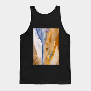 Blue and orange  Abstract Art Tank Top